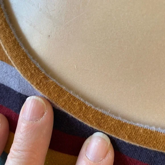 Effie’s Heart Striped Multicolor Dress L - Picture 6 of 8